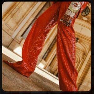 NWT ZARA Sequin Trousers size XS